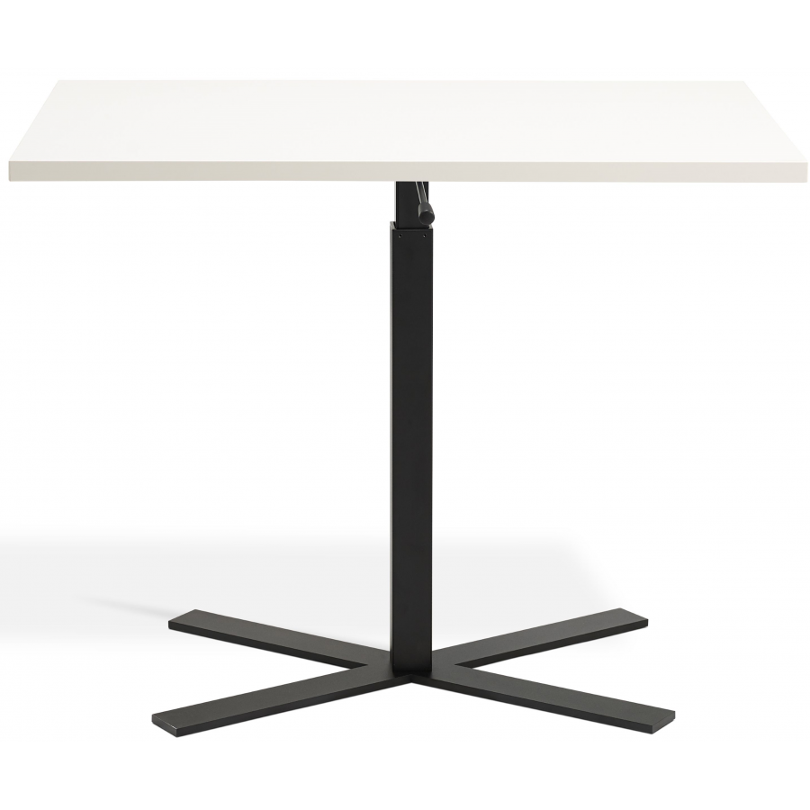 Boost Gas Lift Single Leg Table for Rectangular Tops